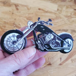 Motorcycle - Racing - Bike - Biker -Chopper - Embroidered Iron On Patch - BS