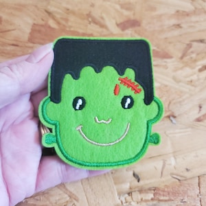 Frankenstein - Monster - Halloween - Embroidered Iron On Applique Patch