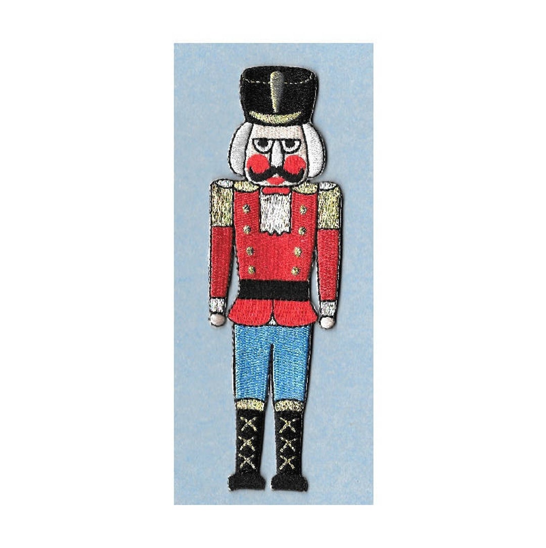 Nutcracker Iron on Applique Patch Christmas Nutcracker 5.5high 2D Etsy