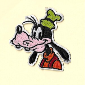 Goofy - Dog - Cartoon - Embroidered Iron On Applique Patch - B