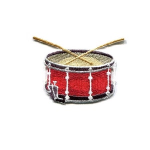 Drum - Snare Drum - Band - Parade - Embroidered Iron On Patch