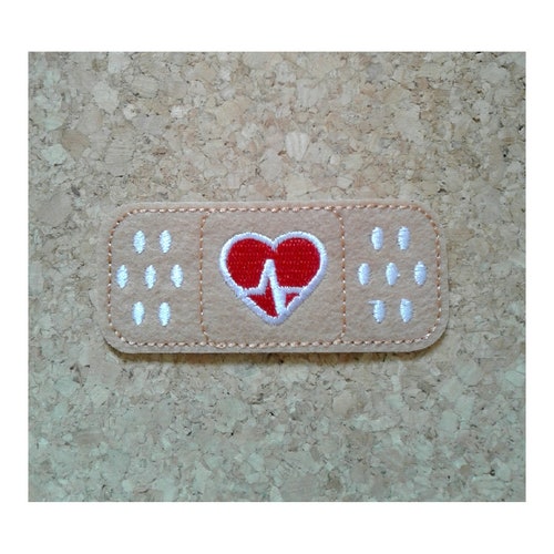 Embroidered White Stethoscope Iron on Applique Patch Medical Etsy