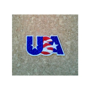 USA - Patriotic - United States - July 4th - Embroidered Iron On Patch - Crafts