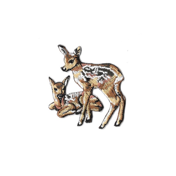 Deer - Fawn - Doe - Wild Animal - Hunting - Embroidered Iron On Applique Patch - Crafts