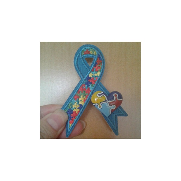 Autism Awareness - Heart - Asperger's Syndrome - Support - Theme Jewlery Pin Brooch