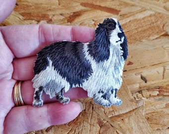 Dog - Spaniel - Puppy - Pet - Embroidered Iron On Applique Patch - Crafts