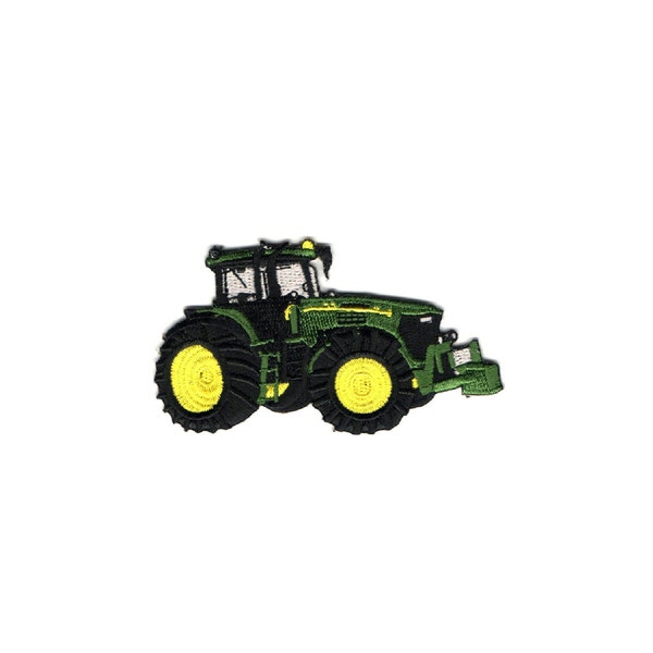 Farm Tractor - Farm Equipment - Farmer - Green - Shirt Logo - Crafts - Embroidered Iron On Patch - R