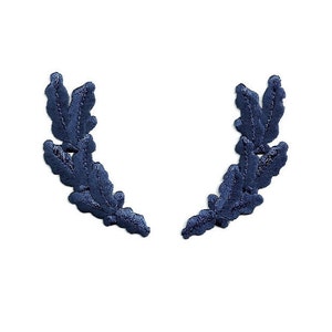 Scrambled Eggs - Navy Blue Embroidered Iron On Patch - Uniforms, Crafts, Military, Hats, Patriotic, School, Costumes