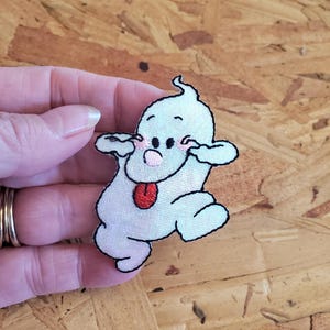 Ghost - Halloween - Brat - Boo - Embroidered Iron On Applique Patch - Crafts