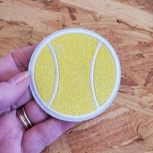 Tennis - Tennis Ball - Sports - Match - Love - Embroidered Iron On Patch - Crafts