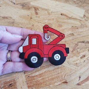Tow Truck - Truck - Mechanic - Vehicle - Embroidered Iron On Patch - Uniforms