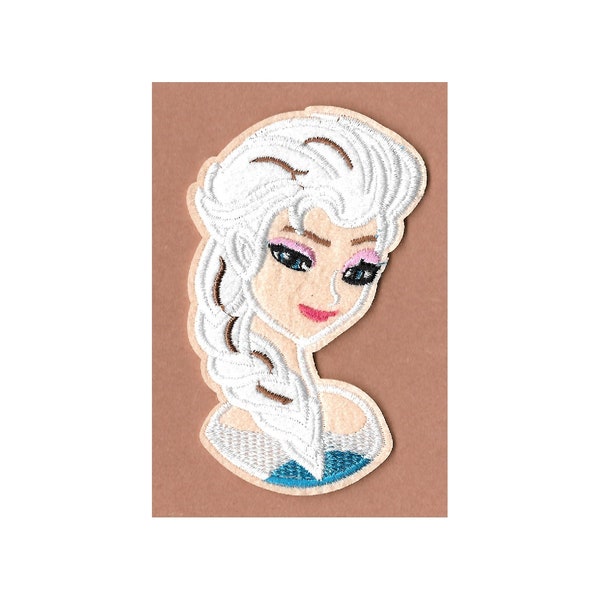 Elsa - Frozen - Embroidered Iron On Applique Patch - Crafts - 3 7/8"High