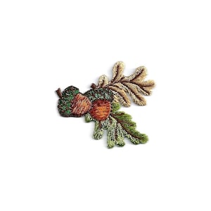 Leaf - Leaves - Autumn - Fall - Harvest - Country - Acorn - Embroidered Iron On Applique Patch