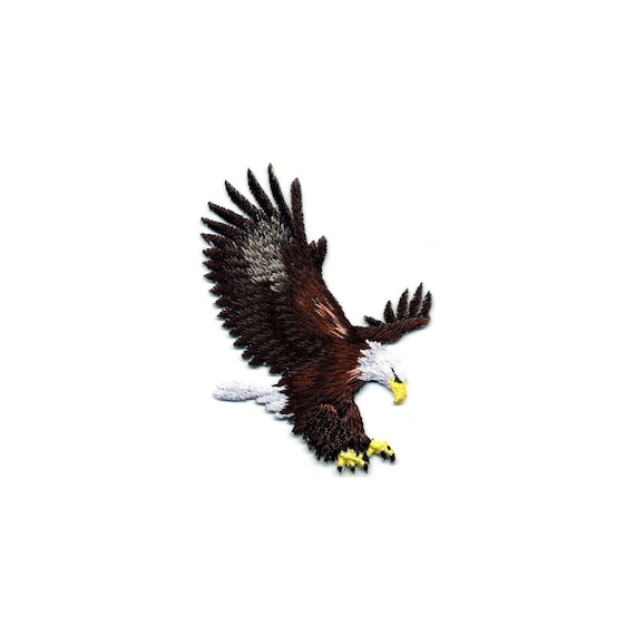 Fully Embroidered Iron On Applique Patch American Eagle Set Of 2 Eagle