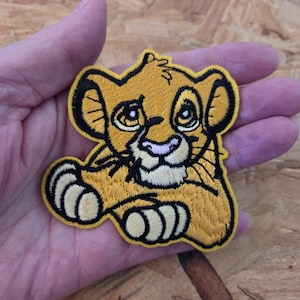 Simba - The Lion King - Cub - Wild Animals - Embroidered Iron On Applique Patch - Crafts