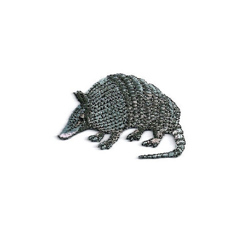 Texas Southwest Pair Armadillo Embroidered Iron On Applique Patch Texas Southwest Pair Armadillo Embroidered Iron On Applique Patch