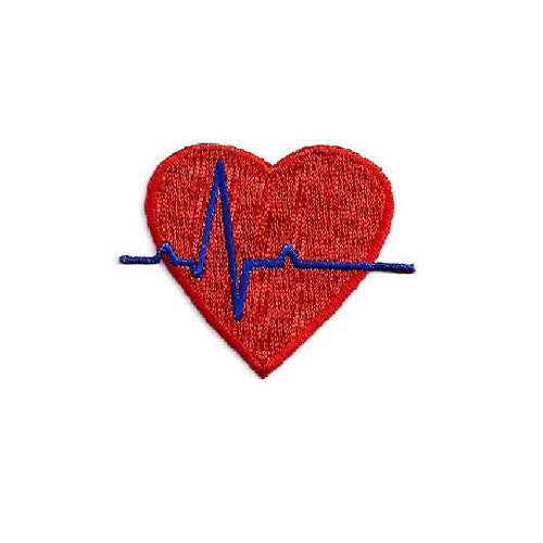 MEDIC EMS RN Nurse Heart Iron-On Embroidered Patch - 3.0 Inch, HOT Brand