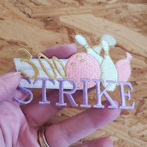 Bowling - 300 Game - Womens Bowling League - Sports - Embroidered Iron On Patch - Shirt Logo, Crafts