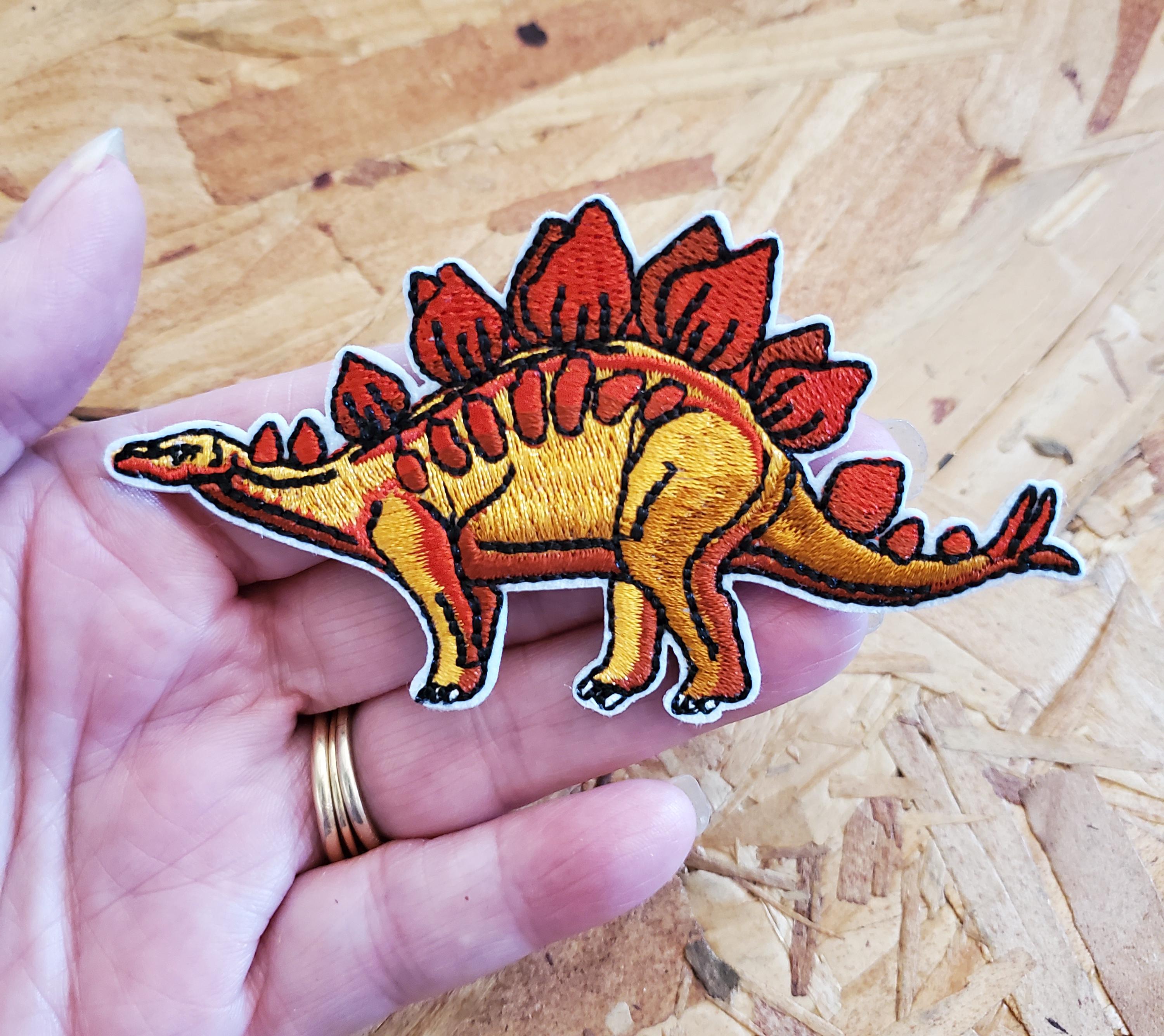 Dinosaur - Stegosaurus - Prehistoric - Science - Iron on Patch - A - Etsy