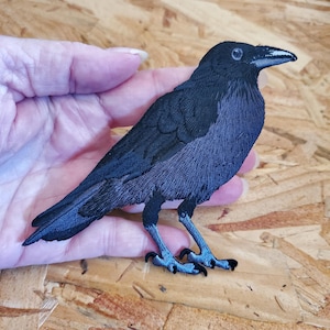 Raven - American Black Crow - Ravens - Football - Birds - Black Bird - Crafts - Iron On Patch - R