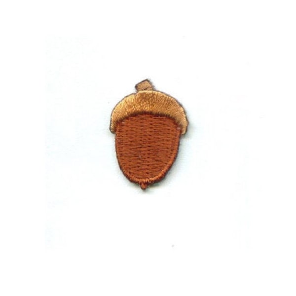 Acorn - Fall - Autumn - Embroidered Iron On Applique Patch - A