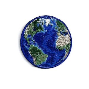 Earth - World - Planet - Earth Day - Mother Earth - Nature - Embroidered Iron On Patch