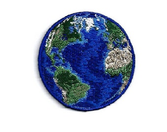 Earth - World - Planet - Earth Day - Mother Earth - Nature - Embroidered Iron On Patch