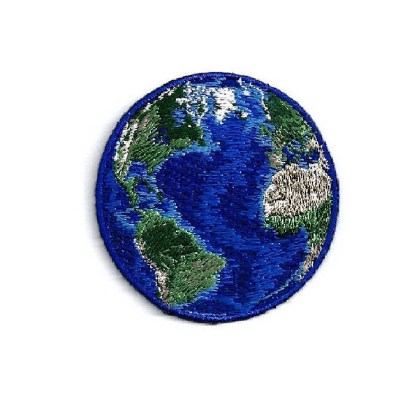 Earth - World - Planet - Earth Day - Mother Earth - Nature - Embroidered Iron On Patch