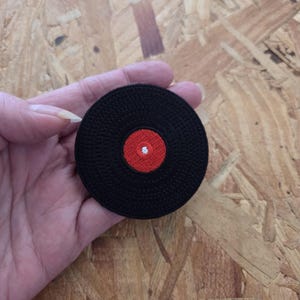 Music - Record - Album - LP - Rock & Roll - DJ - Embroidered Iron On Patch