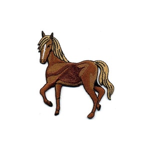 Horse - Western - Rodeo - Horse Show - Horse Back Riding - Embroidered Iron On Applique Patch - Perfect for Crafts - SMALL 1 1/2"