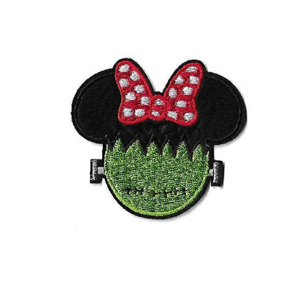 Minnie Mouse - Monster - Frankenstein - Halloween - Iron On Patch