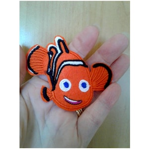 Nemo - Finding Nemo - Clown Fish - Embroidered Iron On Applique Patch - Crafts