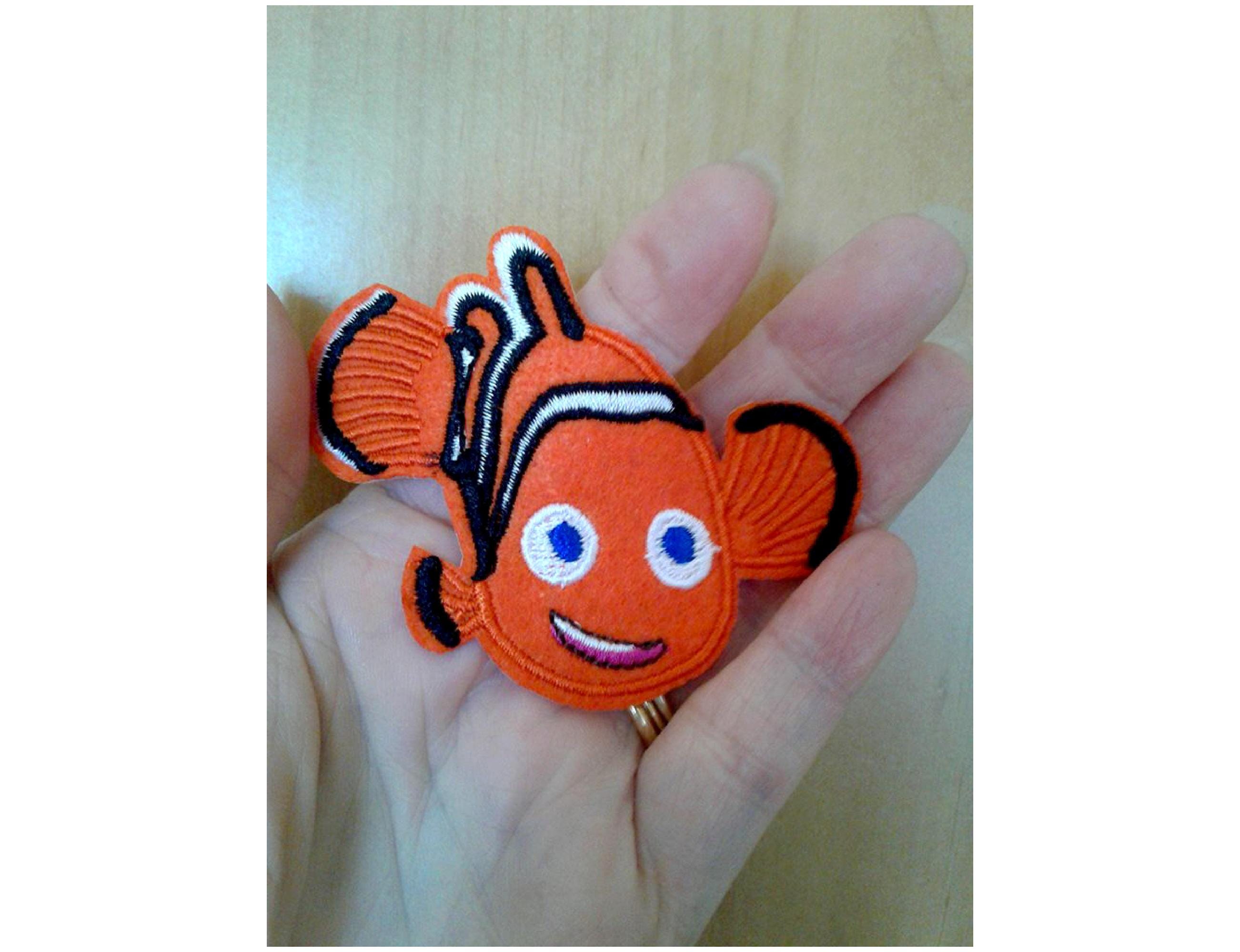 Nemo Patch Nemo - Finding Nemo - Clown Fish - Embroidered Iron on Applique Patch ...