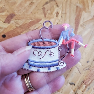 Cafe - Coffee - Coffee Break - Coffee Shop - Iron On Applique Patch