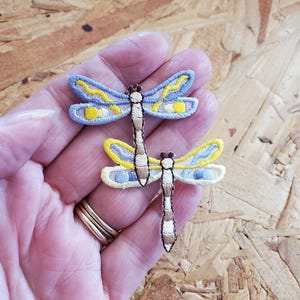 Dragonfly - Damselfly - Insect - Dragonflies Embroidered Iron On Applique Patch - Crafts