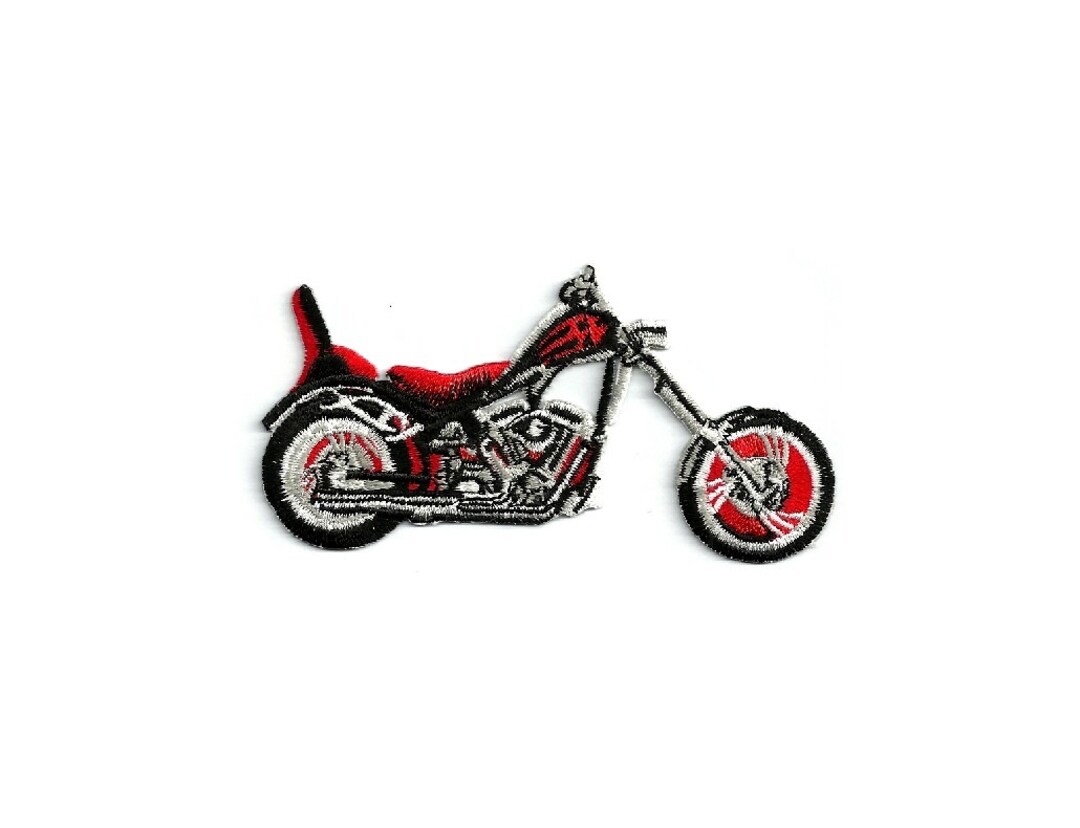 Cuiser Motorbike Hog Biker Geel - IJzer-op / Naai-op Geborduurde Patch
