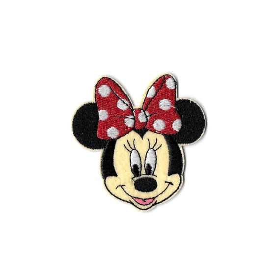 Minnie Mouse - Cartoon - Red & White Bow - Embroidered Iron On Patch -  Crafts - Vacation