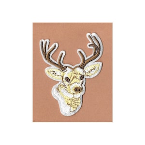 Deer - Wild Animal - Hunting - Embroidered Iron On Applique Patch - B - Crafts