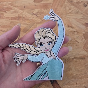 Elsa - Frozen - Crafts - Snowflake - Embroidered Iron On Applique Patch