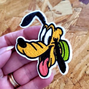 Pluto - Dog - Cartoon - Embroidered Iron On Applique Patch - Crafts - B