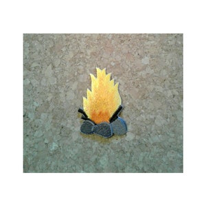 Campfire - Camping - Scouts - Vacation - Camp Ground - Crafts - Iron On Patch