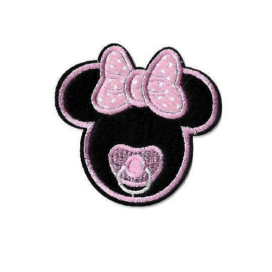 Minnie Mouse Iron on Patch Minnie Mouse Pink Patch Iron on Embroidery Patch  Minnie , Pink Minnie Red Minnie Patches Jacket 