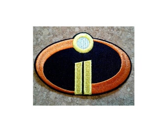 The Incredibles ll  - Logo - Movie - Superheroes - Embroidered Iron On Applique Patch