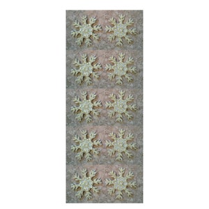 Snowflake - Snow - Winter - Crafts - Embroidered Gold Metallic Iron On Applique Patch - Set Of 10 -  1&quot;