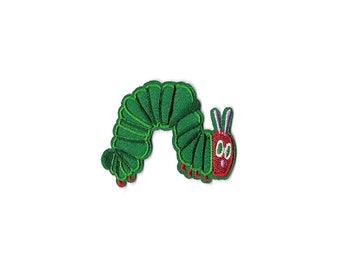 Caterpillar - Reading - Book - School - Embroidered Iron On Applique Patch - Crafts - Pre-School