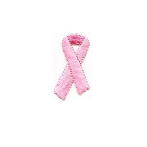 Breast Cancer Awareness Ribbon - Support - Pink Embroidered Iron On Patch