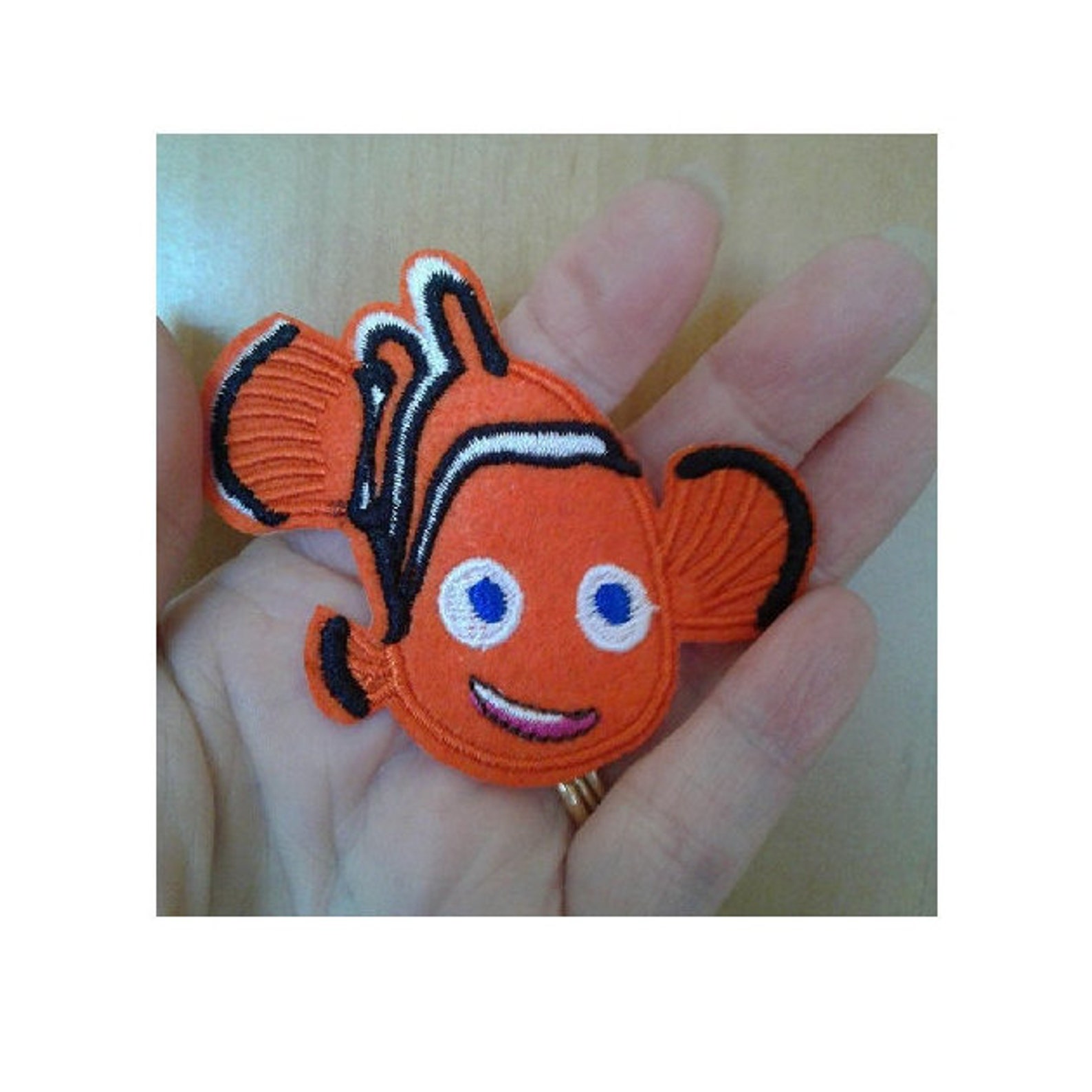 Nemo Patch Nemo - Finding Nemo - Clown Fish - Embroidered Iron on Applique Patch ...