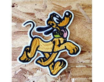 Pluto - Dog - Cartoon - Embroidered Iron On Applique Patch - F