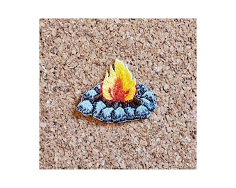 Campfire - Camping - Scouts - Vacation - Camp Ground - Crafts - Fire - Iron On Patch
