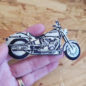 Motorcycle - Biker - Hog - Bike - Chopper - Embroidered Iron On Patch - R